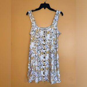 American Eagle Floral Button Up Dress Md